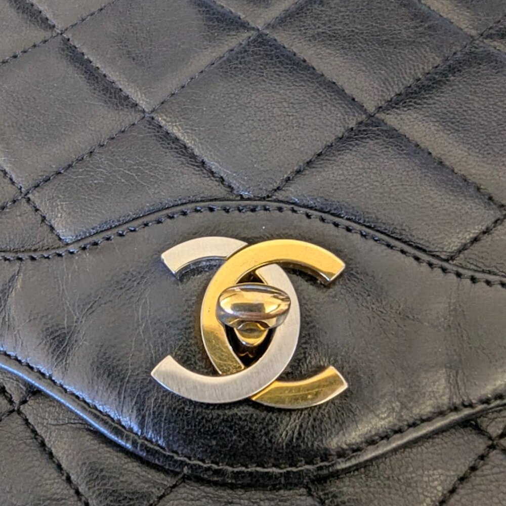 Chanel Vintage Paris Limited Edition Black Lambskin Double Flap Bag - Picture 2 of 12